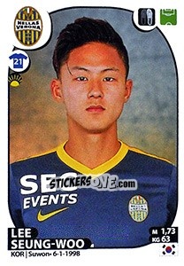 Sticker Lee Seung-Woo - Calciatori 2017-2018 n. 247 - Panini