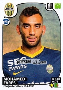 Sticker Mohamed Fares - Calciatori 2017-2018 - Panini