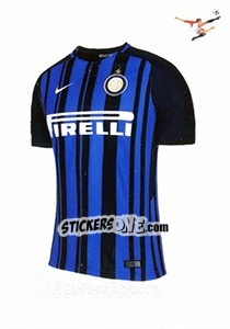 Sticker Maglia Inter - Calciatori 2017-2018 n. 258 - Panini