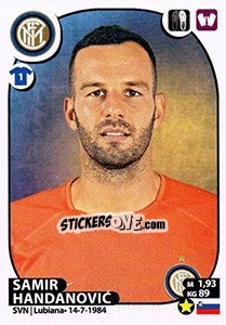 Figurina Samir Handanovic - Calciatori 2017-2018 - Panini