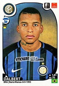 Sticker Dalbert - Calciatori 2017-2018 n. 267 - Panini