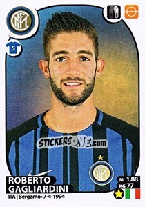 Sticker Roberto Gagliardini - Calciatori 2017-2018 - Panini