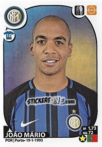 Sticker João Mário - Calciatori 2017-2018 n. 274 - Panini