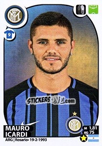 Sticker Mauro Icardi - Calciatori 2017-2018 - Panini