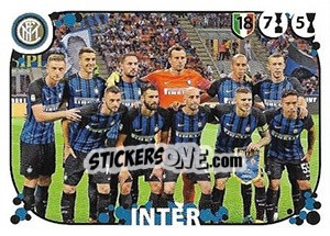 Figurina Squadra Inter - Calciatori 2017-2018 - Panini