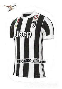 Sticker Maglia Juventus - Calciatori 2017-2018 n. 286 - Panini