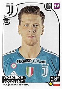Sticker Wojciech Szczęsny - Calciatori 2017-2018 n. 291 - Panini