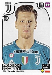 Figurina Wojciech Szczęsny - Calciatori 2017-2018 - Panini