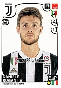 Sticker Daniele Rugani - Calciatori 2017-2018 - Panini