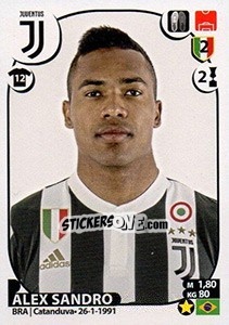 Sticker Alex Sandro - Calciatori 2017-2018 n. 294 - Panini