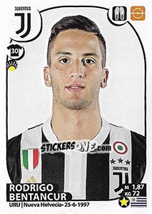 Sticker Rodrigo Bentancur - Calciatori 2017-2018 n. 299 - Panini