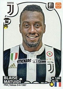 Sticker Blaise Matuidi - Calciatori 2017-2018 n. 300 - Panini