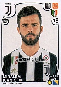 Sticker Miralem Pjanic - Calciatori 2017-2018 n. 302 - Panini