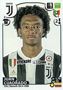 Figurina Juan Cuadrado - Calciatori 2017-2018 - Panini