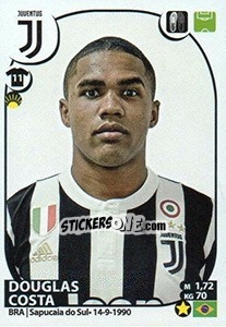 Sticker Douglas Costa - Calciatori 2017-2018 n. 305 - Panini