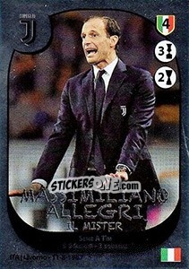 Figurina Massimiliano Allegri - Calciatori 2017-2018 - Panini