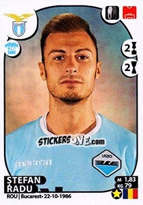 Sticker Ștefan Radu - Calciatori 2017-2018 - Panini