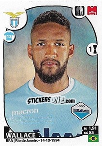 Sticker Wallace - Calciatori 2017-2018 n. 317 - Panini