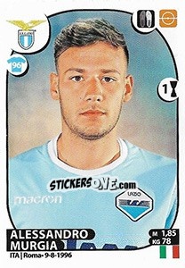 Cromo Alessandro Murgia - Calciatori 2017-2018 - Panini