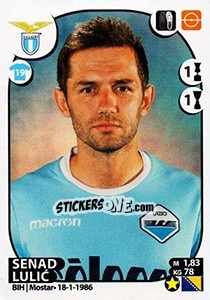 Sticker Senad Lulic - Calciatori 2017-2018 n. 328 - Panini