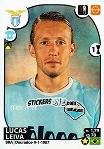 Sticker Lucas Leiva - Calciatori 2017-2018 n. 329 - Panini