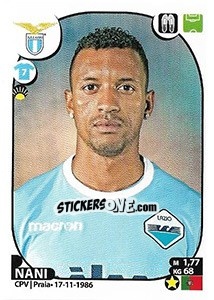 Figurina Nani - Calciatori 2017-2018 - Panini