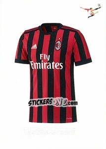 Sticker Maglia Milan - Calciatori 2017-2018 - Panini