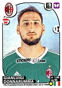 Sticker Gianluigi Donnarumma - Calciatori 2017-2018 - Panini