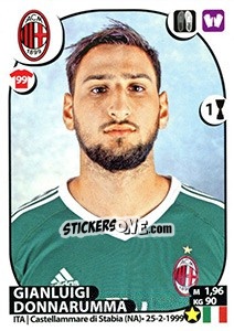Sticker Gianluigi Donnarumma - Calciatori 2017-2018 n. 346 - Panini