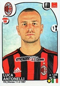 Sticker Luca Antonelli - Calciatori 2017-2018 n. 349 - Panini