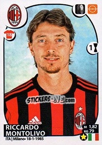 Figurina Riccardo Montolivo - Calciatori 2017-2018 n. 355 - Panini
