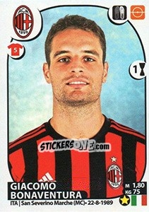 Sticker Giacomo Bonaventura - Calciatori 2017-2018 n. 358 - Panini