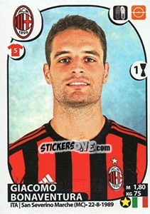 Cromo Giacomo Bonaventura - Calciatori 2017-2018 - Panini