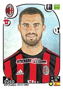 Sticker Suso - Calciatori 2017-2018 n. 361 - Panini