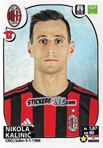 Sticker Nikola Kalinic - Calciatori 2017-2018 - Panini