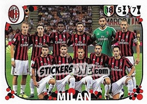 Cromo Squadra Milan - Calciatori 2017-2018 - Panini