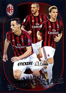 Sticker Nuova spina dorsale / Milan - Calciatori 2017-2018 n. 368 - Panini