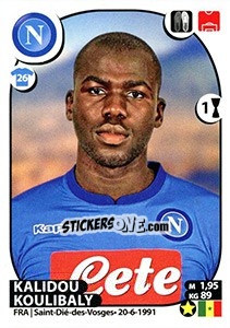 Sticker Kalidou Koulibaly - Calciatori 2017-2018 n. 372 - Panini