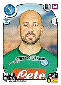 Sticker Pepe Reina - Calciatori 2017-2018 n. 374 - Panini