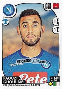Sticker Faouzi Ghoulam - Calciatori 2017-2018 - Panini