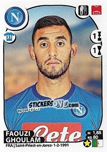 Figurina Faouzi Ghoulam - Calciatori 2017-2018 - Panini