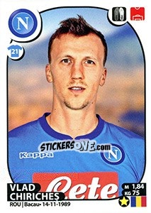 Sticker Vlad Chiricheș - Calciatori 2017-2018 - Panini