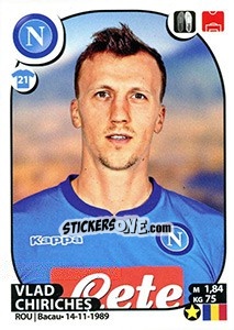 Cromo Vlad Chiricheș - Calciatori 2017-2018 - Panini