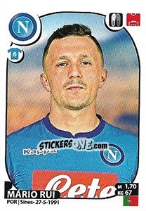 Sticker Mário Rui - Calciatori 2017-2018 n. 380 - Panini