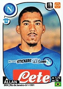 Sticker Allan - Calciatori 2017-2018 n. 381 - Panini