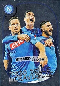 Sticker Trio delle meraviglie - Napoli - Calciatori 2017-2018 n. 396 - Panini