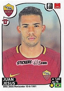 Sticker Juan Jesus - Calciatori 2017-2018 n. 401 - Panini