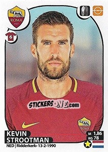 Sticker Kevin Strootman - Calciatori 2017-2018 n. 413 - Panini