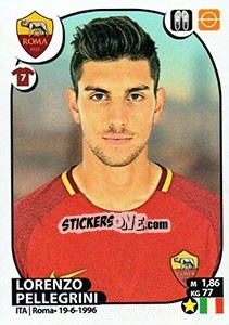 Sticker Lorenzo Pellegrini - Calciatori 2017-2018 - Panini