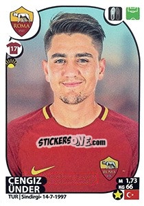 Figurina Cengiz Ünder - Calciatori 2017-2018 - Panini